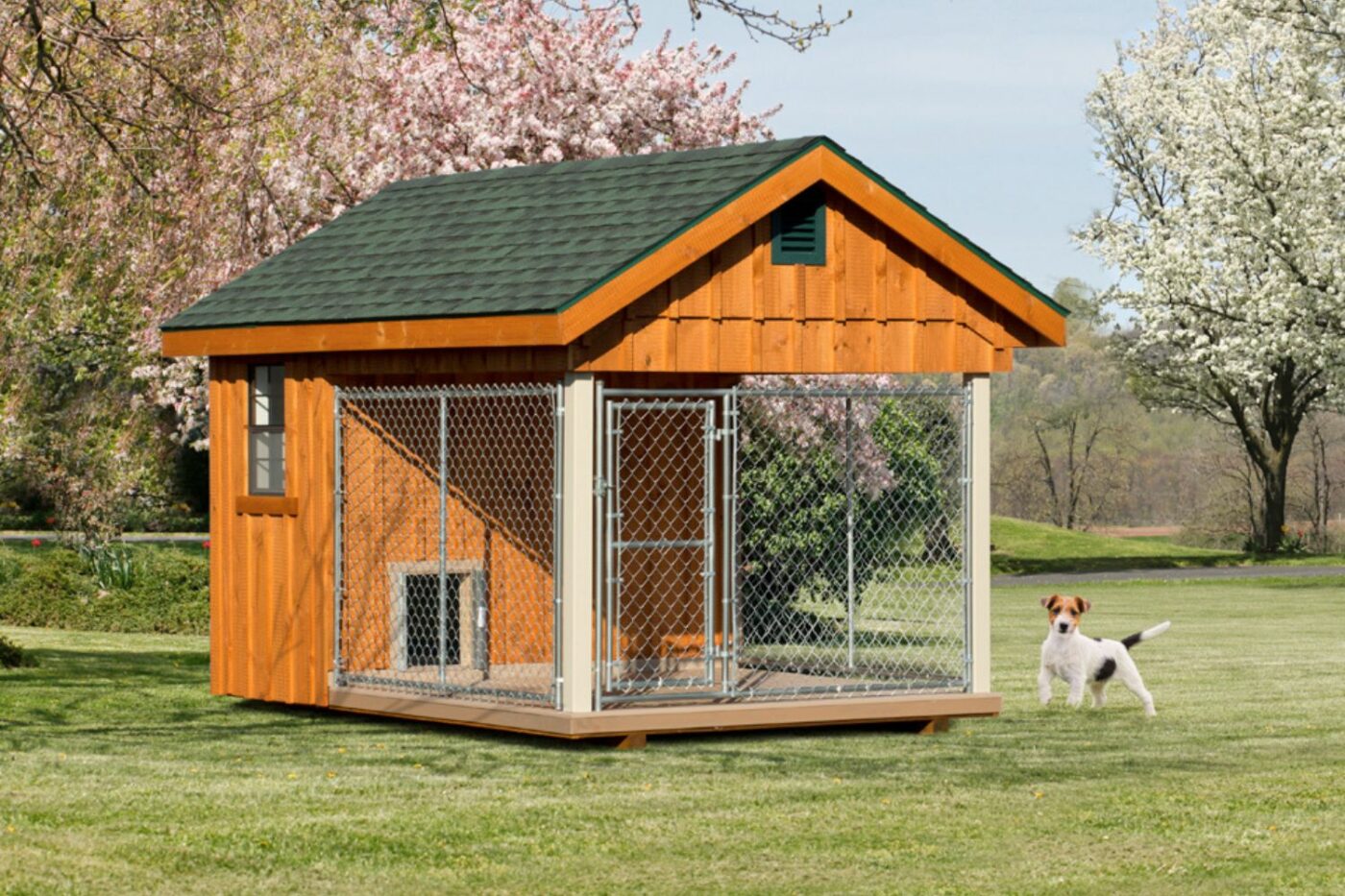 _Dog Kennel with Roof