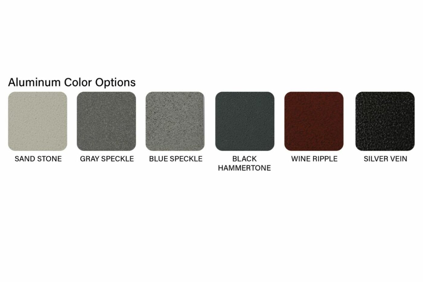 color options- aluminum cabinets