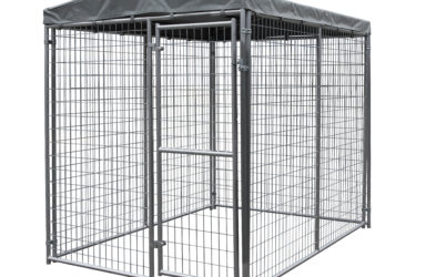 4x4 welded wire dog kennel right
