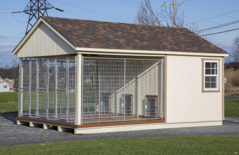 12x18 Outdoor Dog Kennel with 3 Boxes The Dog Kennel Collection