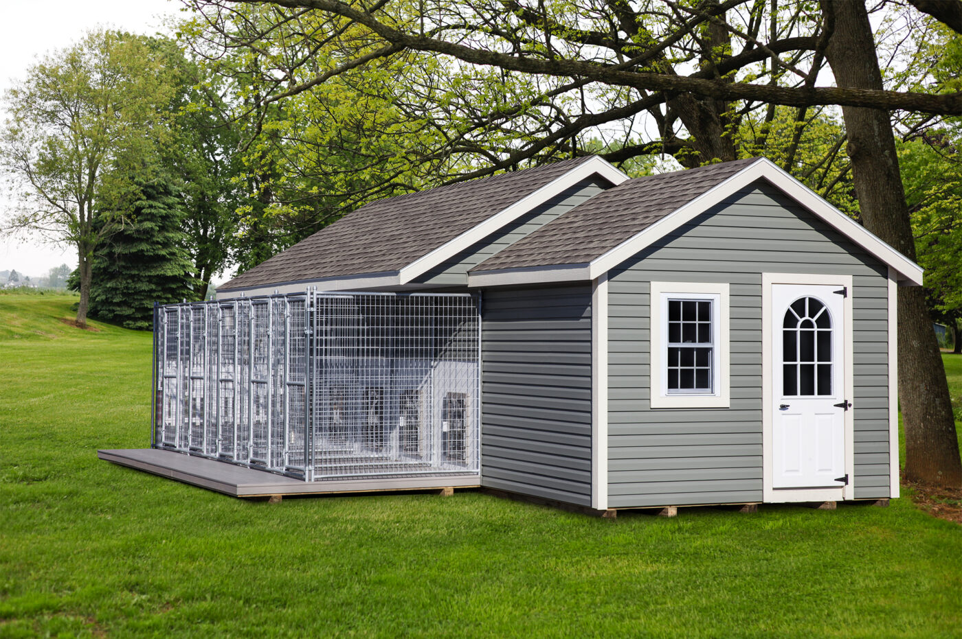 20x28 large dog kennel climate controlled