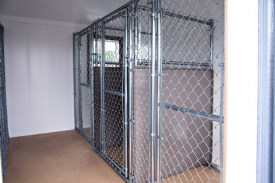 12x24 dog kennel interior