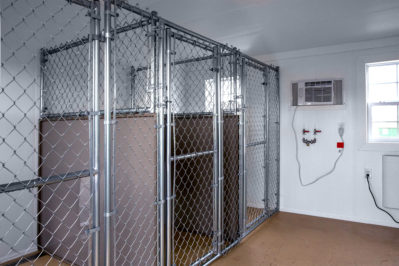 12x36 dog kennel interior