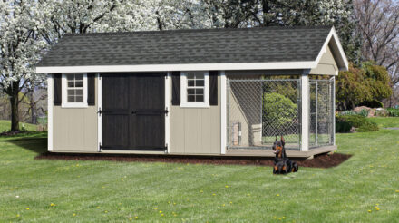 single dog kennels with sheds