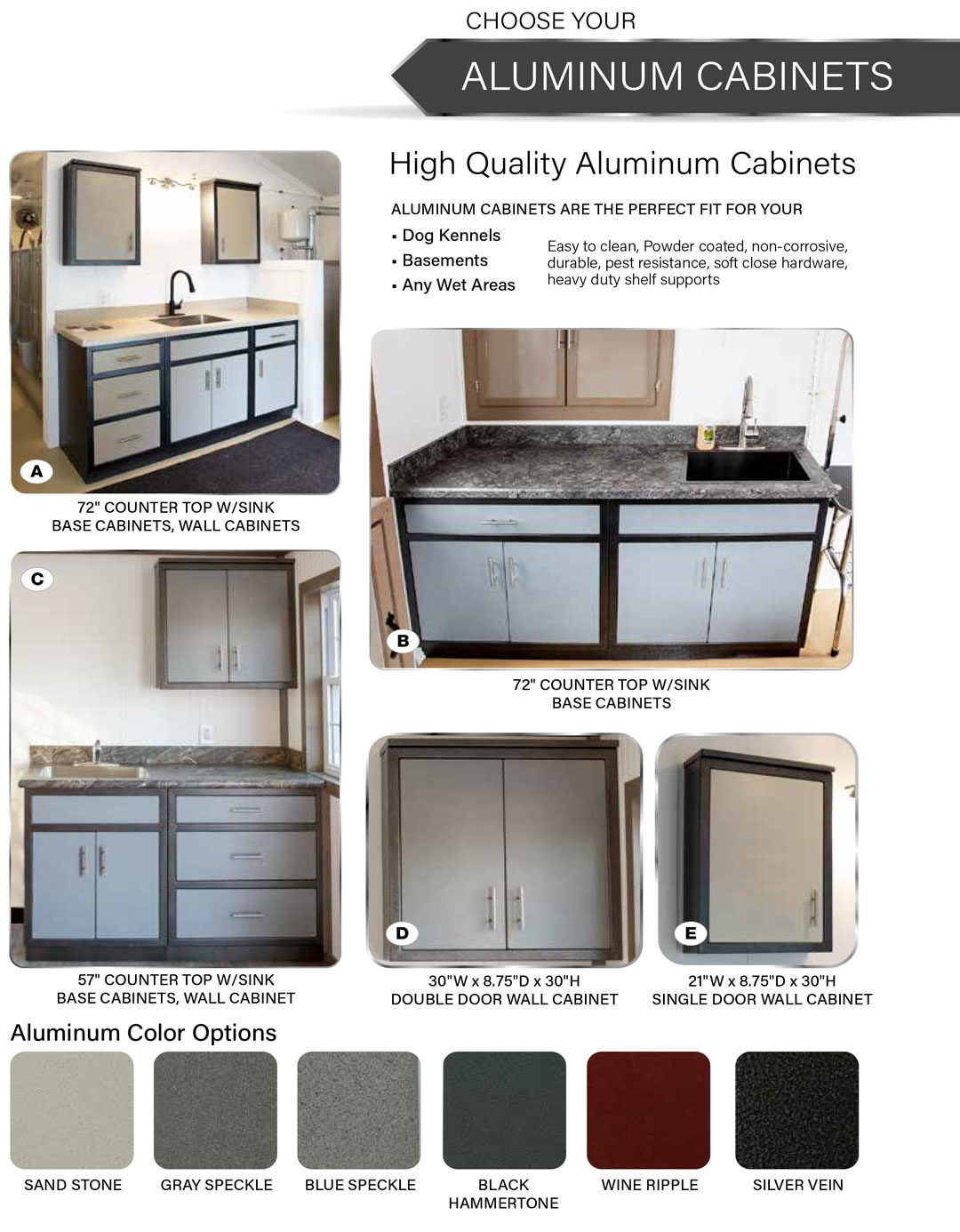 dog kennel aluminum cabinets pg49