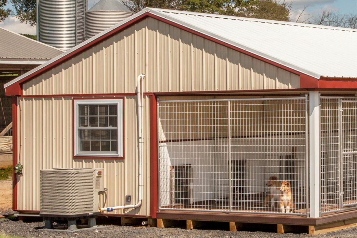 siding roofing and trim- dog kennel options